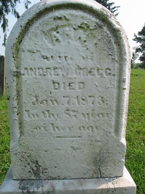 Ann Gregg tombstone